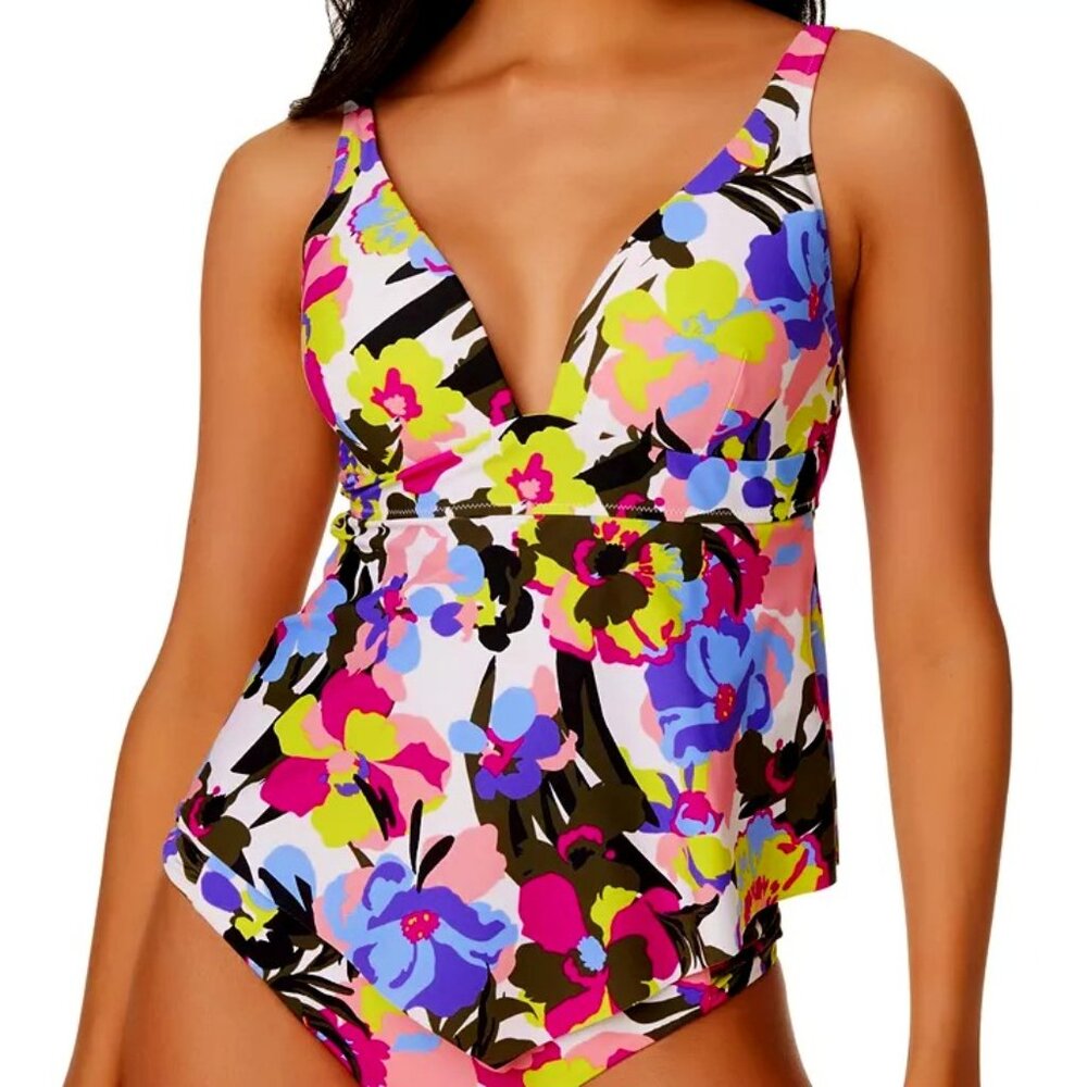 NWOT Bar III Women’s Paradise Garden Tankini Top